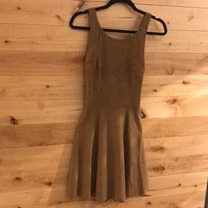 Express Suede dress with cross back